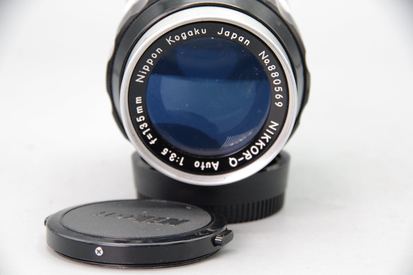 Nikon Nikkor‑Q Auto 135mm f/3.5 Pre‑AI Telephoto Lens – Clean Optics VGC