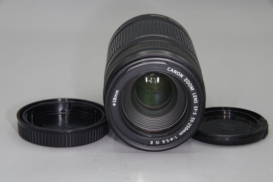 Canon EF-S 55–200mm f/4–5.6 IS Lens – APS-C Telephoto – Excellent Condition