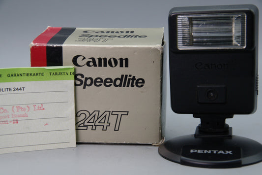 Canon Speedlite 244T Flash Boxed for Canon T‑Series Film Cameras – EXC Condition
