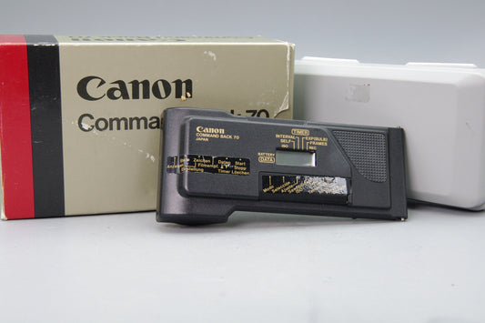Canon Command Back 70 Boxed for T70 – Working Condition with Slight LCD Bleed