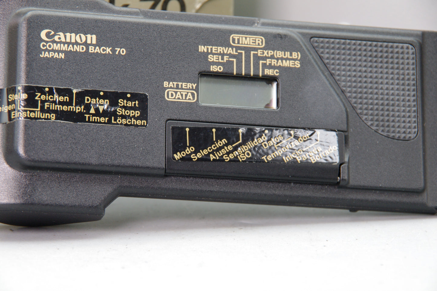 Canon Command Back 70 Boxed for T70 – Working Condition with Slight LCD Bleed