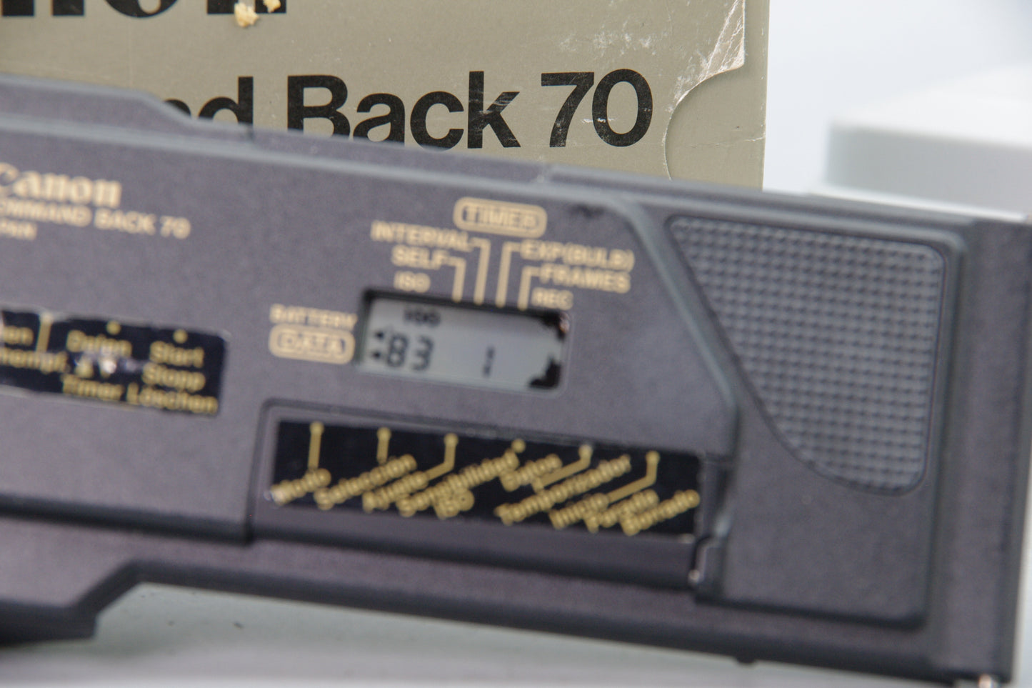 Canon Command Back 70 Boxed for T70 – Working Condition with Slight LCD Bleed