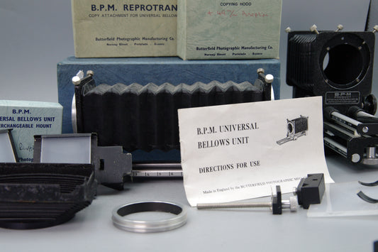 B.P.M Universal Bellows Unit with Copy Attachment, Mounts and Accessories – VGC