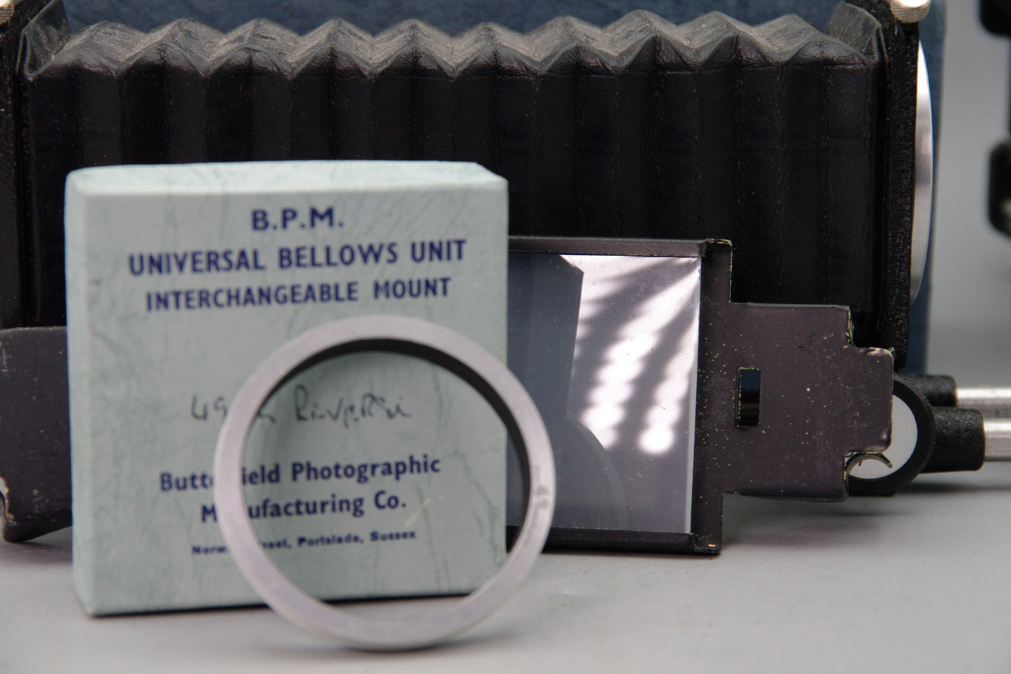 B.P.M Universal Bellows Unit with Copy Attachment, Mounts and Accessories – VGC