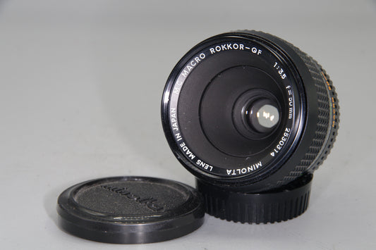 Minolta MC Macro Rokkor-QF 50mm f/3.5 Lens – Very Good Condition