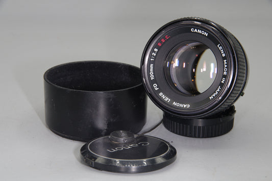 Canon FD 100mm f/2.8 S.S.C. Lens – Excellent Condition