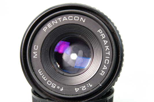 Pentacon 50mm f/2.4 Lens Praktica PB Mount – Very Good Condition
