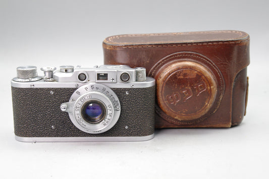 FED‑1g 35mm Rangefinder with FED 50mm f/3.5 Lens and Case – Very Good