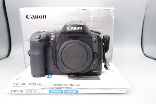 Boxed Canon EOS 10D 6.3MP DSLR- Tested and Working - Excellent