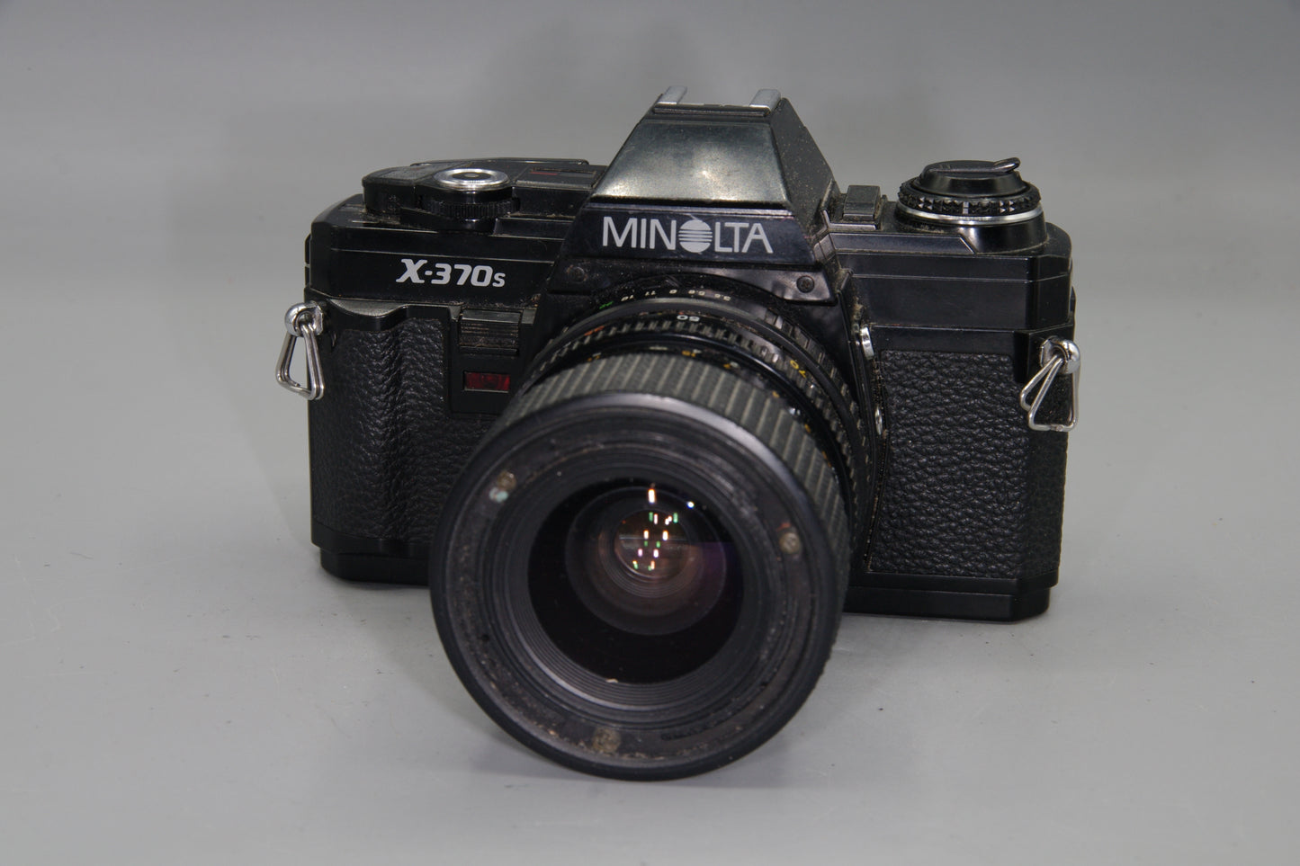 Minolta X-370s 35mm SLR + MD 35-70mm Lens – Tested – Clean + batteries
