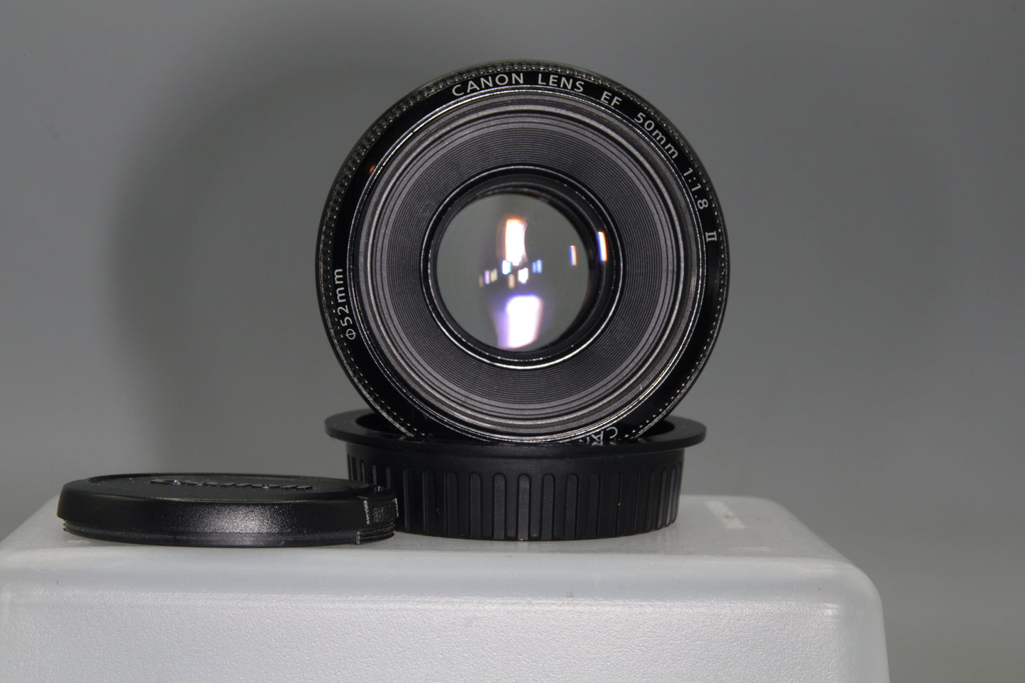 Canon 50mm F/1.8 II USM Lens EF Mount Lens with both caps