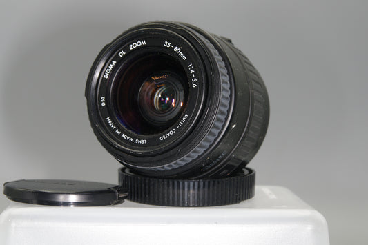 Sigma 35-80mm F/4-5.6 DL AF Zoom Lens with Caps - Canon EF Mount