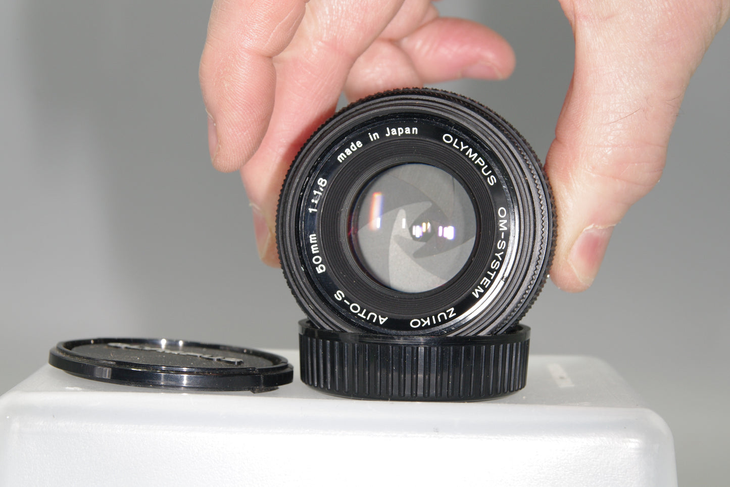 Olympus OM Zuiko Auto‑S 50mm F/1.8 – Olympus OM Mount – Boxed – Excellent