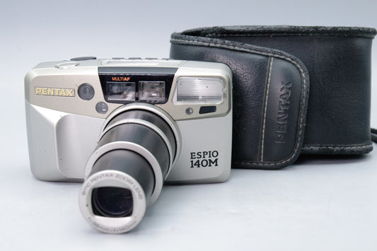 Pentax Espio 140M 35mm Film Camera – Tested & Working – With Case – Very Good