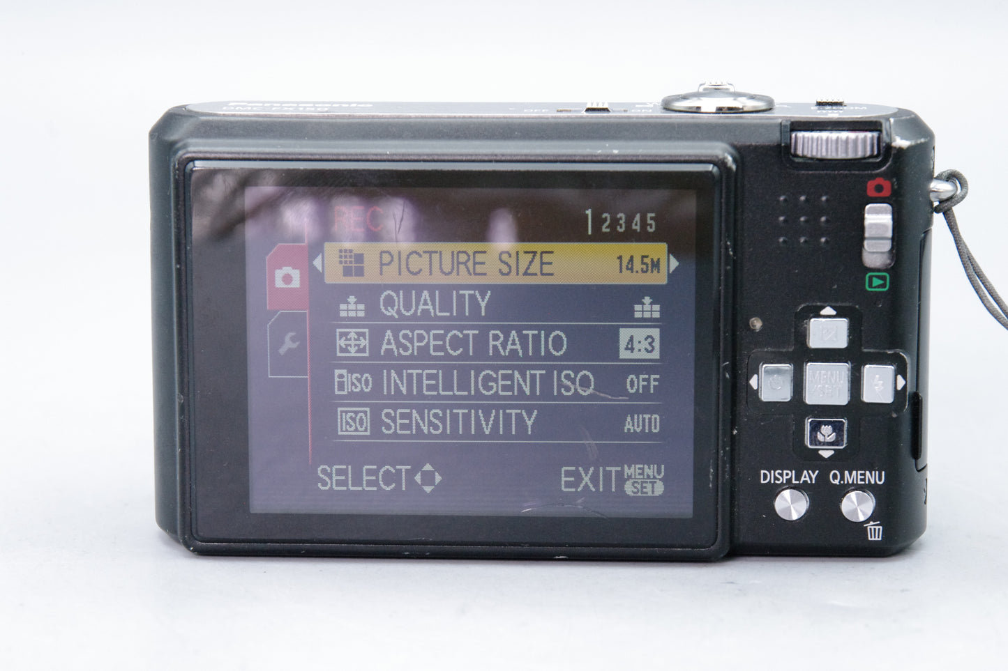 Panasonic Lumix DMC‑FX150 14.7MP Digital Camera – Tested – Very Good – With Battery