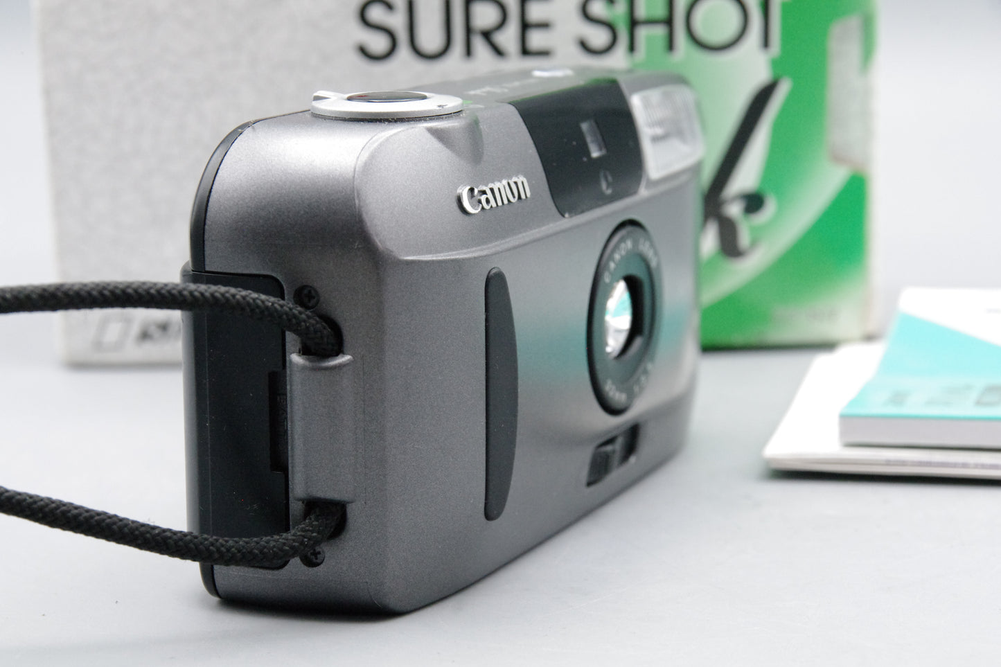 Canon Sure Shot Sleek 35mm Film Camera – Boxed with Instructions – Very Good