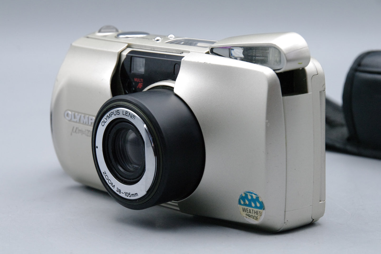 Olympus MJU Zoom 105 Champagne Colour 35mm Film Camera