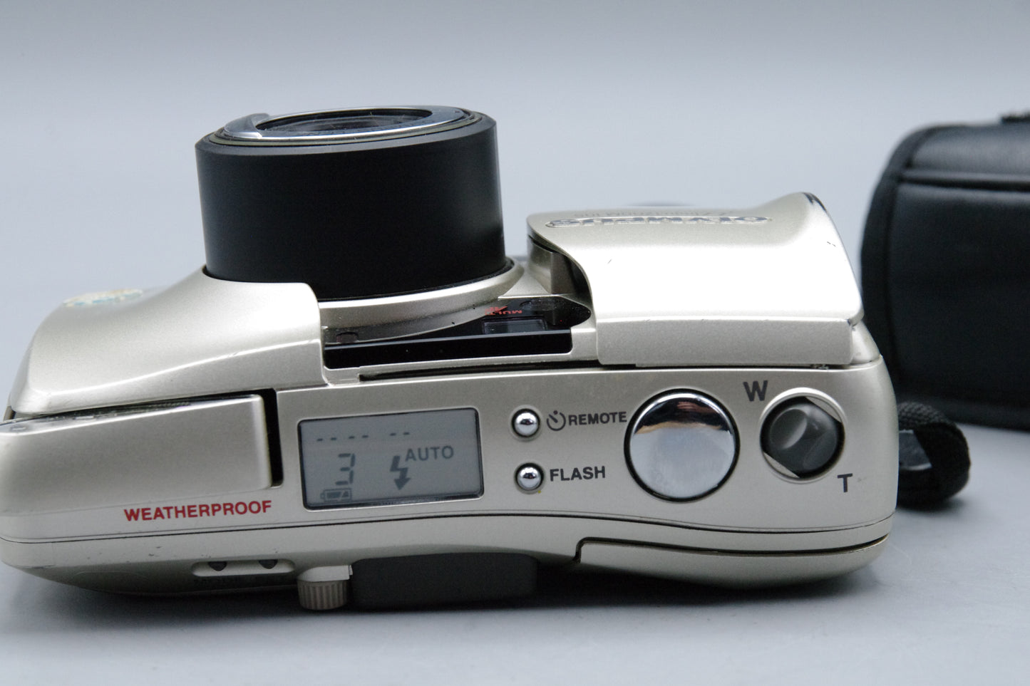 Olympus MJU Zoom 105 Champagne Colour 35mm Film Camera