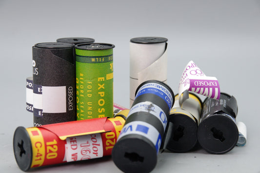 Random Exposed 120 Film – Untested – For Testing, Experiments or Display