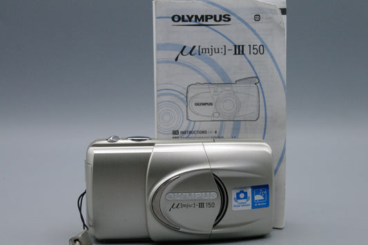 Olympus MJU Zoom III 150 35mm Camera – 37.5–150mm Lens, Excellent