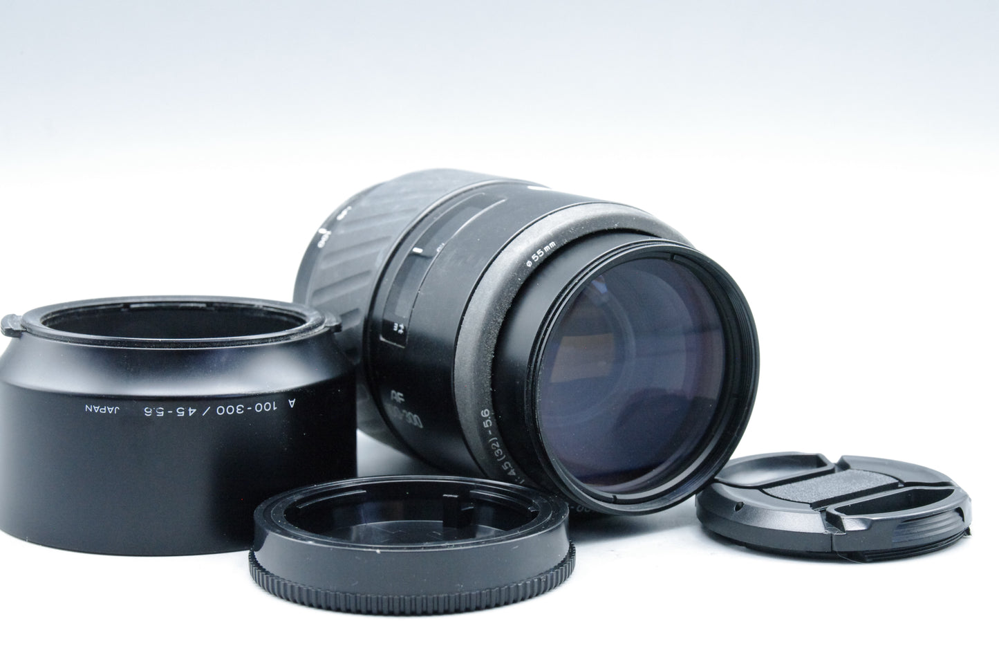 Minolta AF 100–300mm f/4.5–5.6 Lens – A‑Mount – Excellent – With Hood
