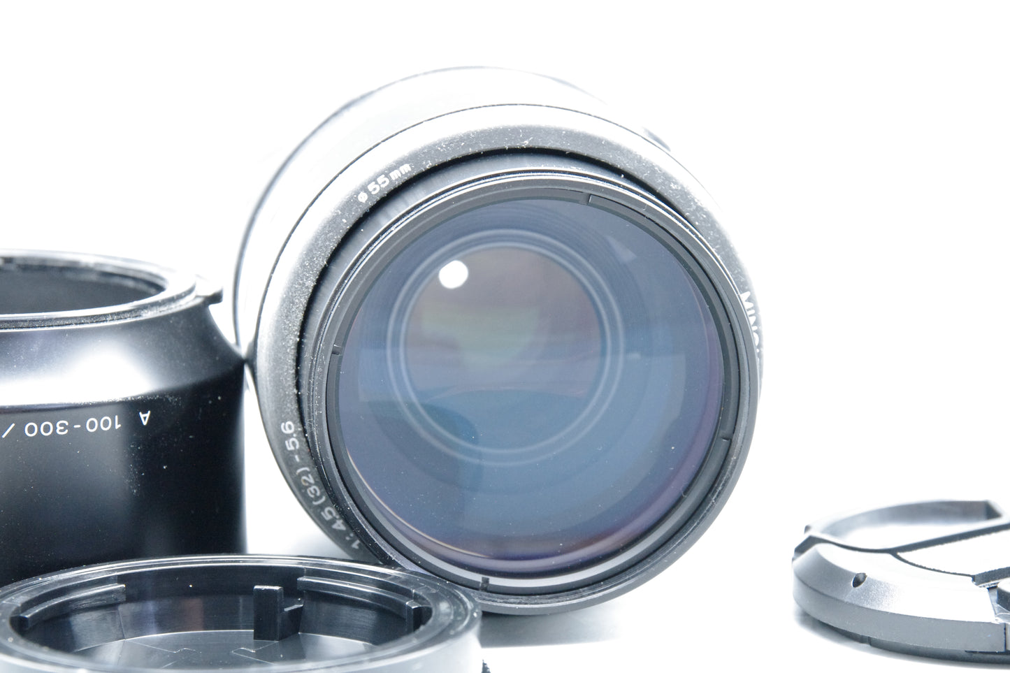 Minolta AF 100–300mm f/4.5–5.6 Lens – A‑Mount – Excellent – With Hood
