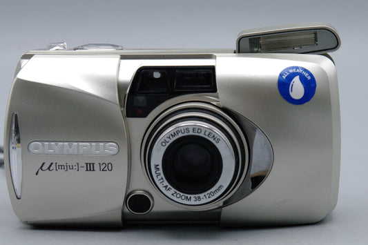 Olympus MJU III Zoom 120 35mm Film Camera – Compact All Weather - VGC