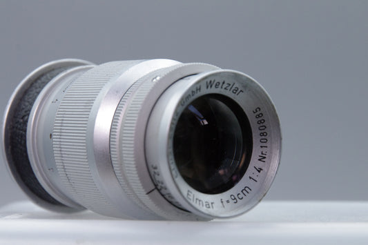 Leitz Wetzlar Elmar 9cm f/4 LTM Lens – 1957 Leica Screw Mount – Serviced