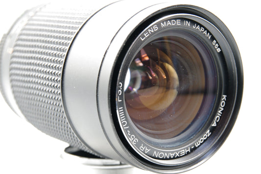 Konica Hexanon AR 35–70mm f/3.5 Zoom Lens – AR Mount – Very Good Condition