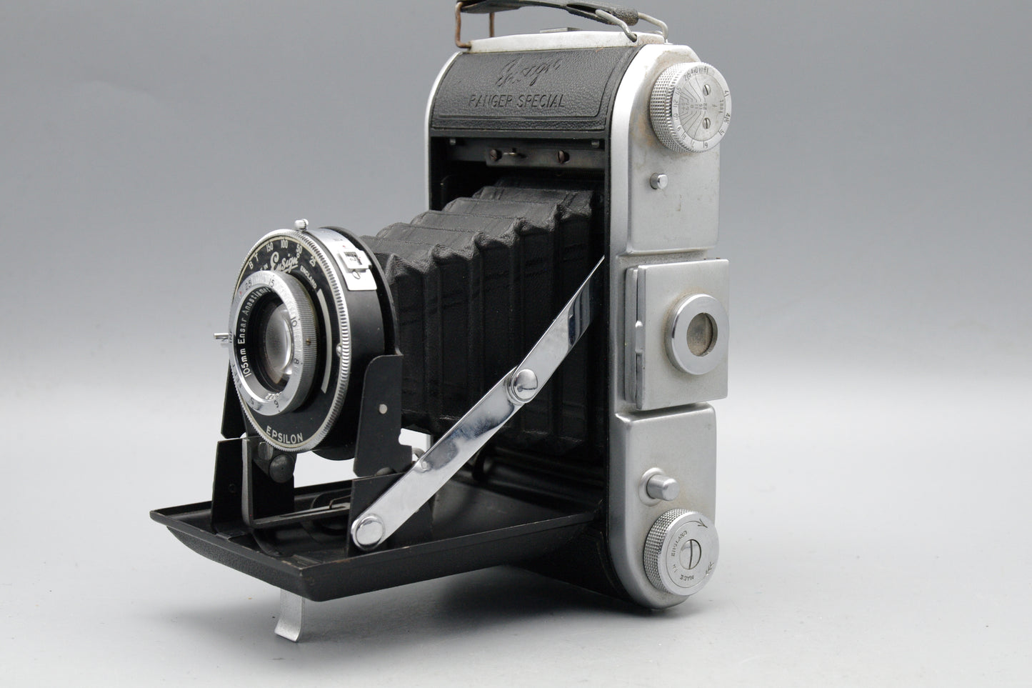 Ensign Ranger Special – Ensar 105mm F/4.5 Lens – Folding 120 Camera