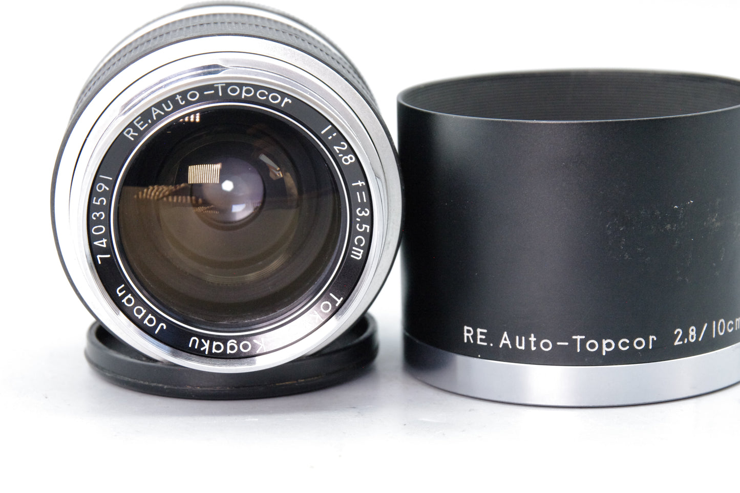Topcon RE Auto‑Topcor 3.5cm f/2.8 Lens – Serviced – Excellent Condition  with hood