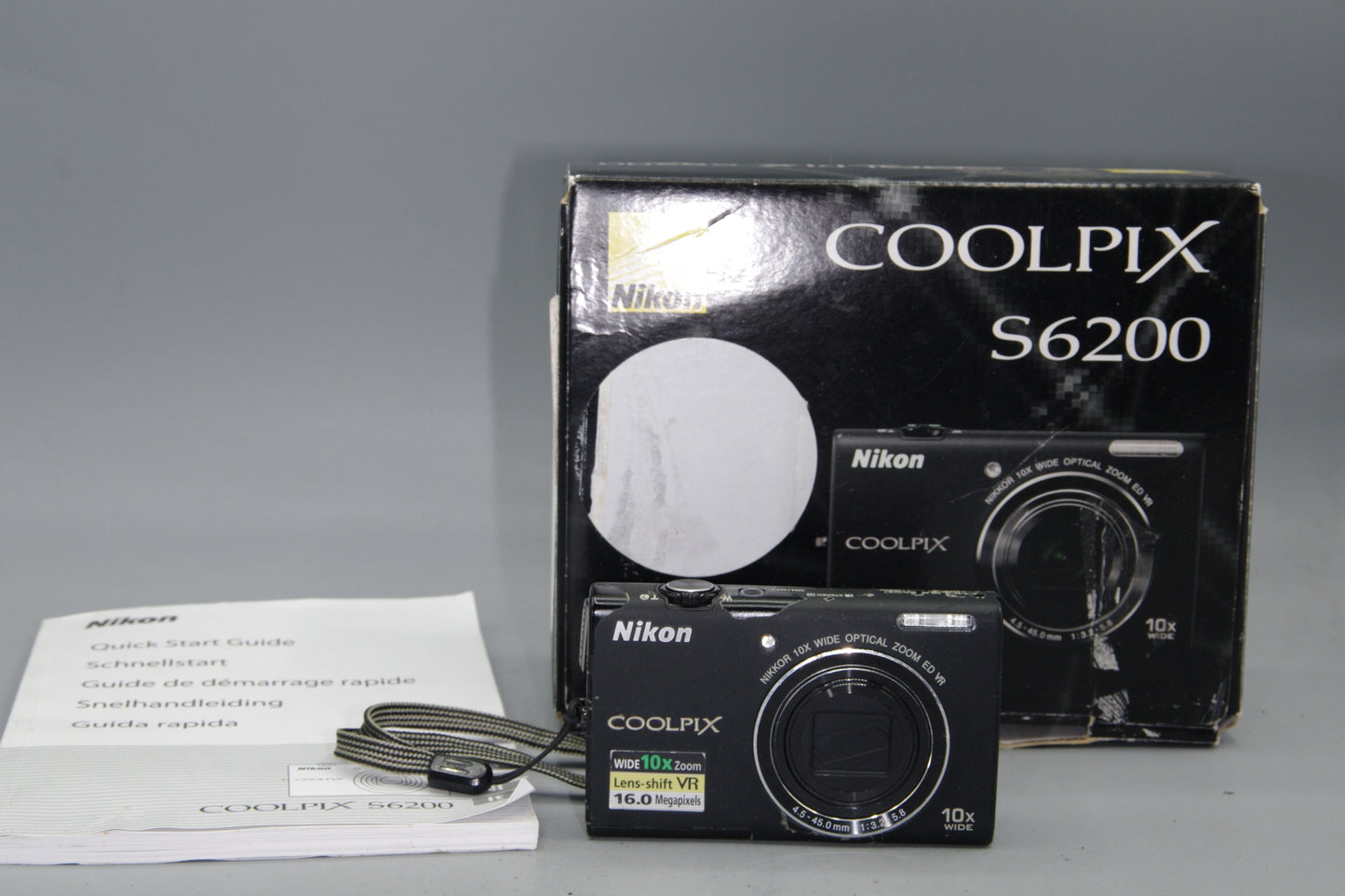 Nikon Coolpix S6200 16MP Compact Digital Camera 10x Zoom Boxed
