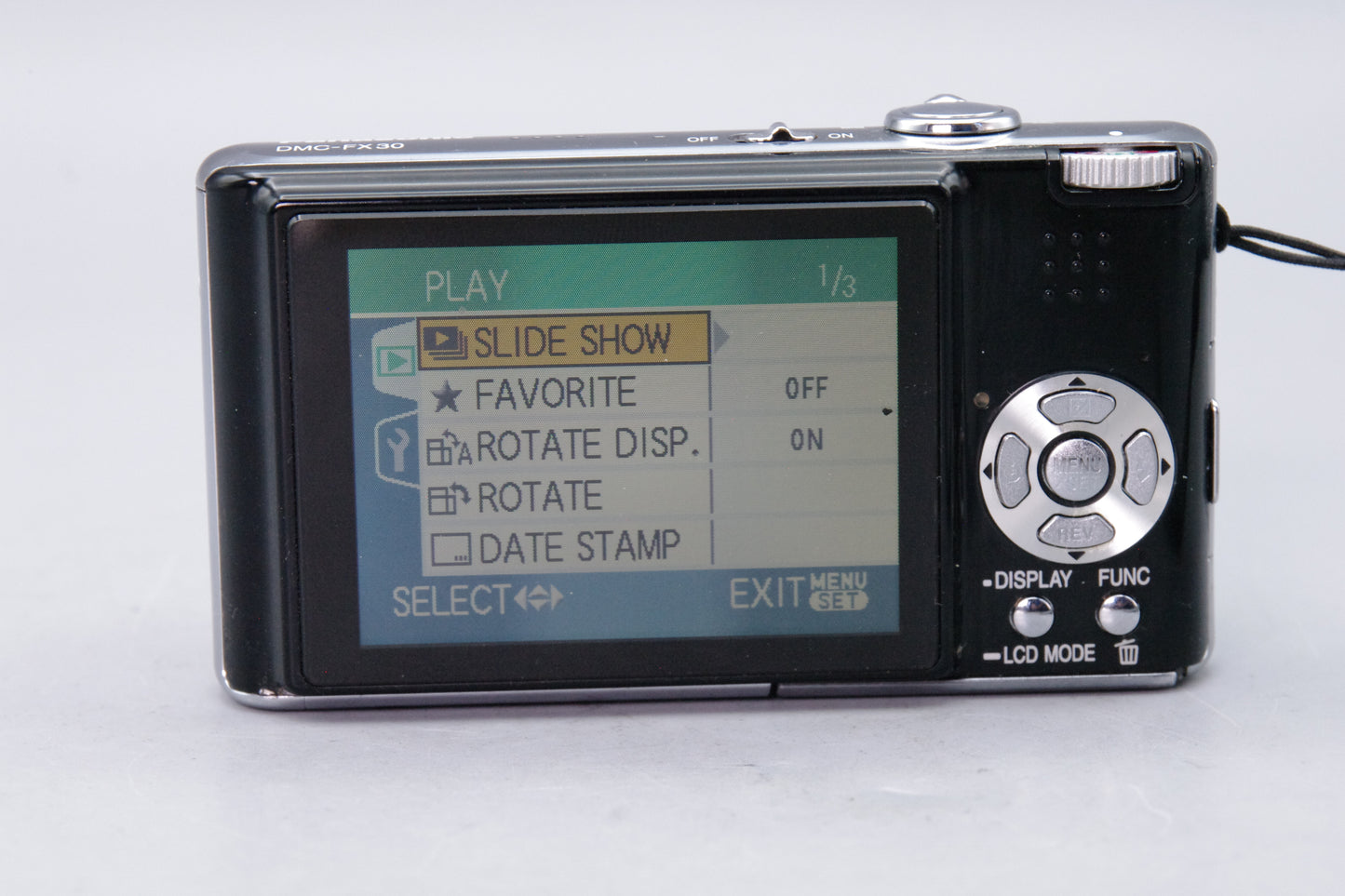 Panasonic Lumix DMC‑FX30 Digital Camera – 7.2MP – Excellent Condition – Tested