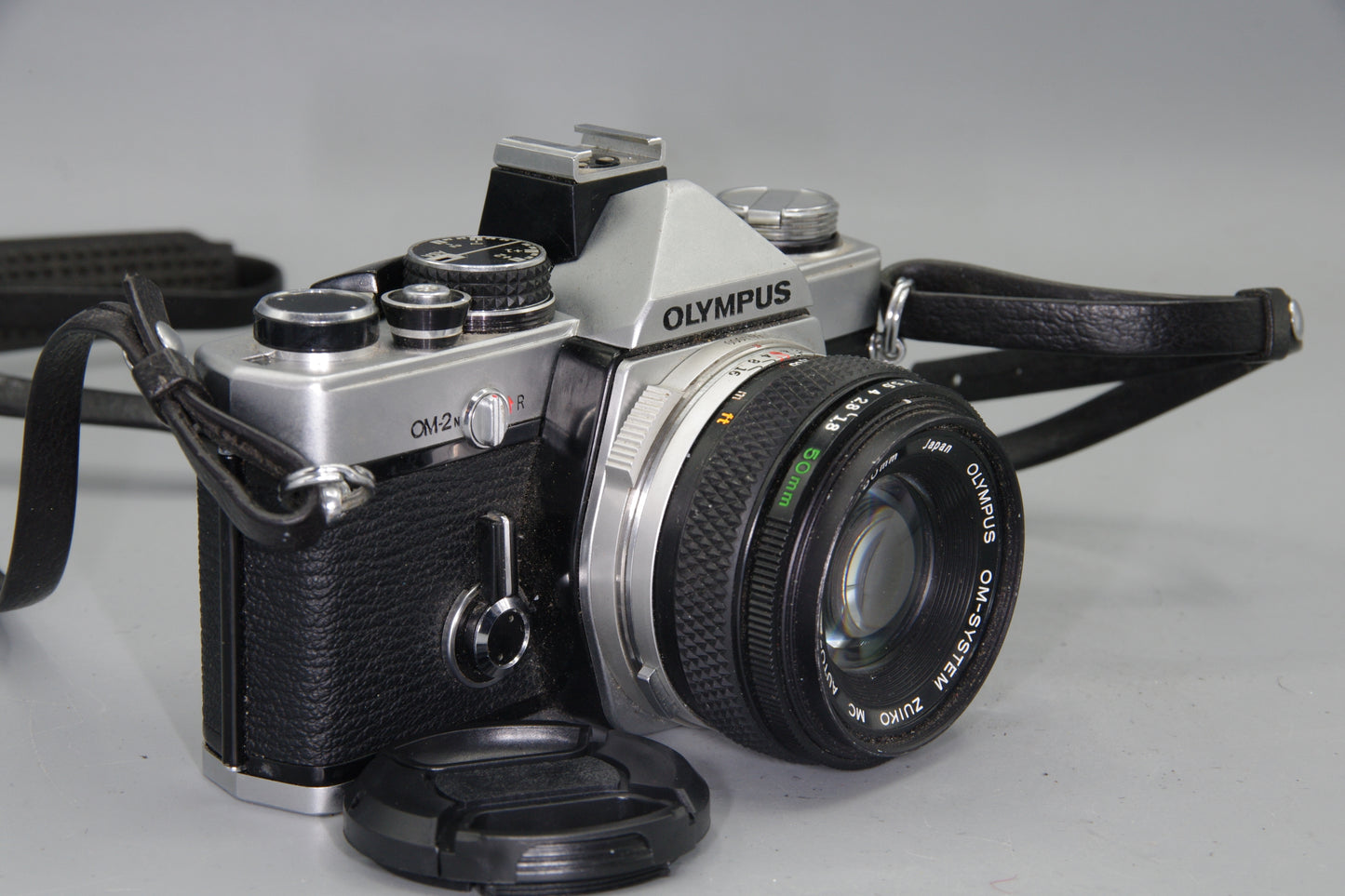 Olympus OM-2N 35mm SLR + Zuiko 50mm f/1.8 Lens – Tested & New Batteries