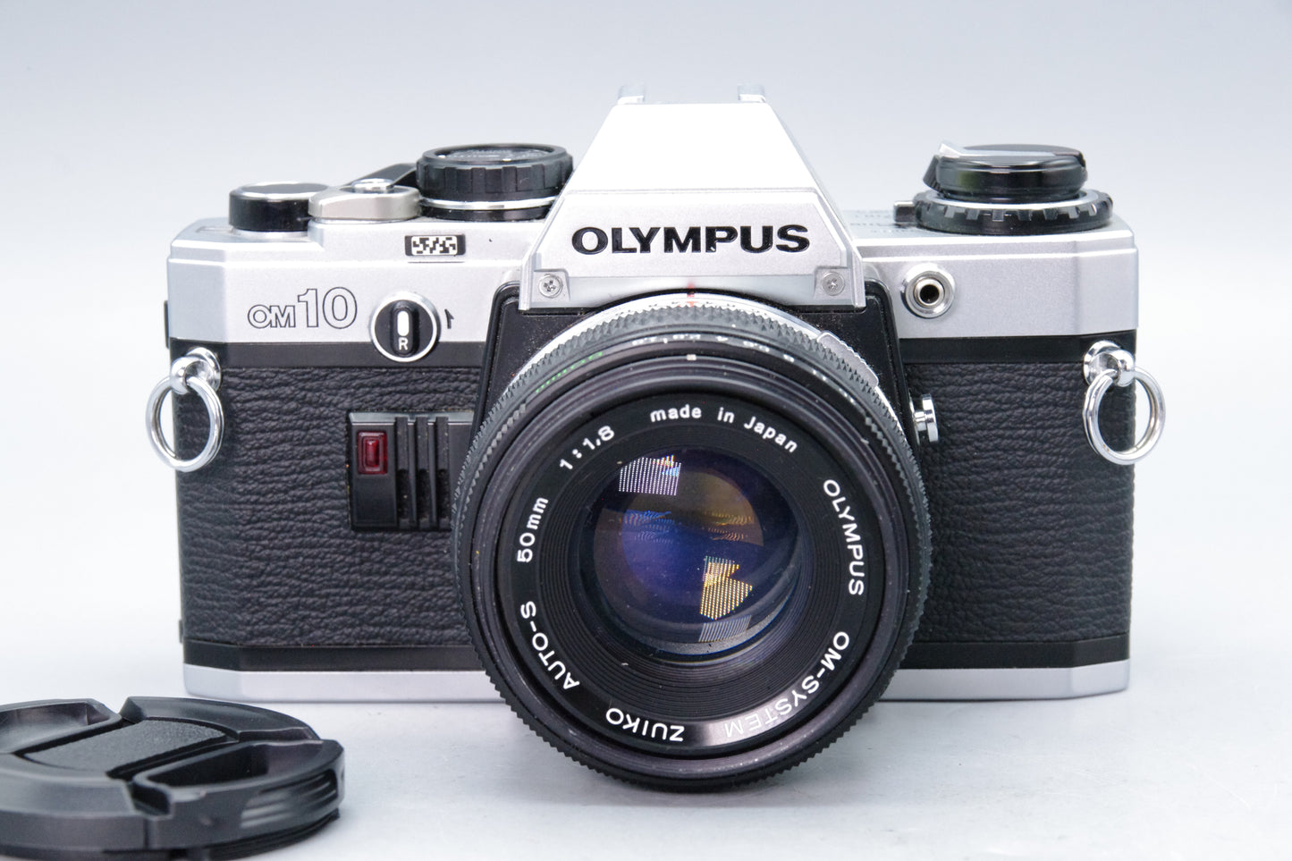Olympus OM10 35mm SLR Camera + 50mm F/1.8 Lens + Batteries - Tested