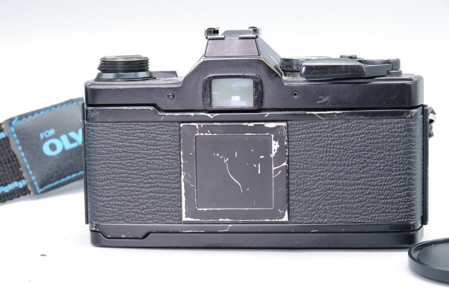 Olympus OM-2 Spot/Program 35mm SLR + 50mm f/1.8 Lens + New batteries