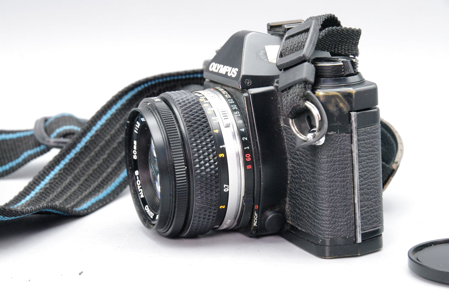 Olympus OM-2 Spot/Program 35mm SLR + 50mm f/1.8 Lens + New batteries