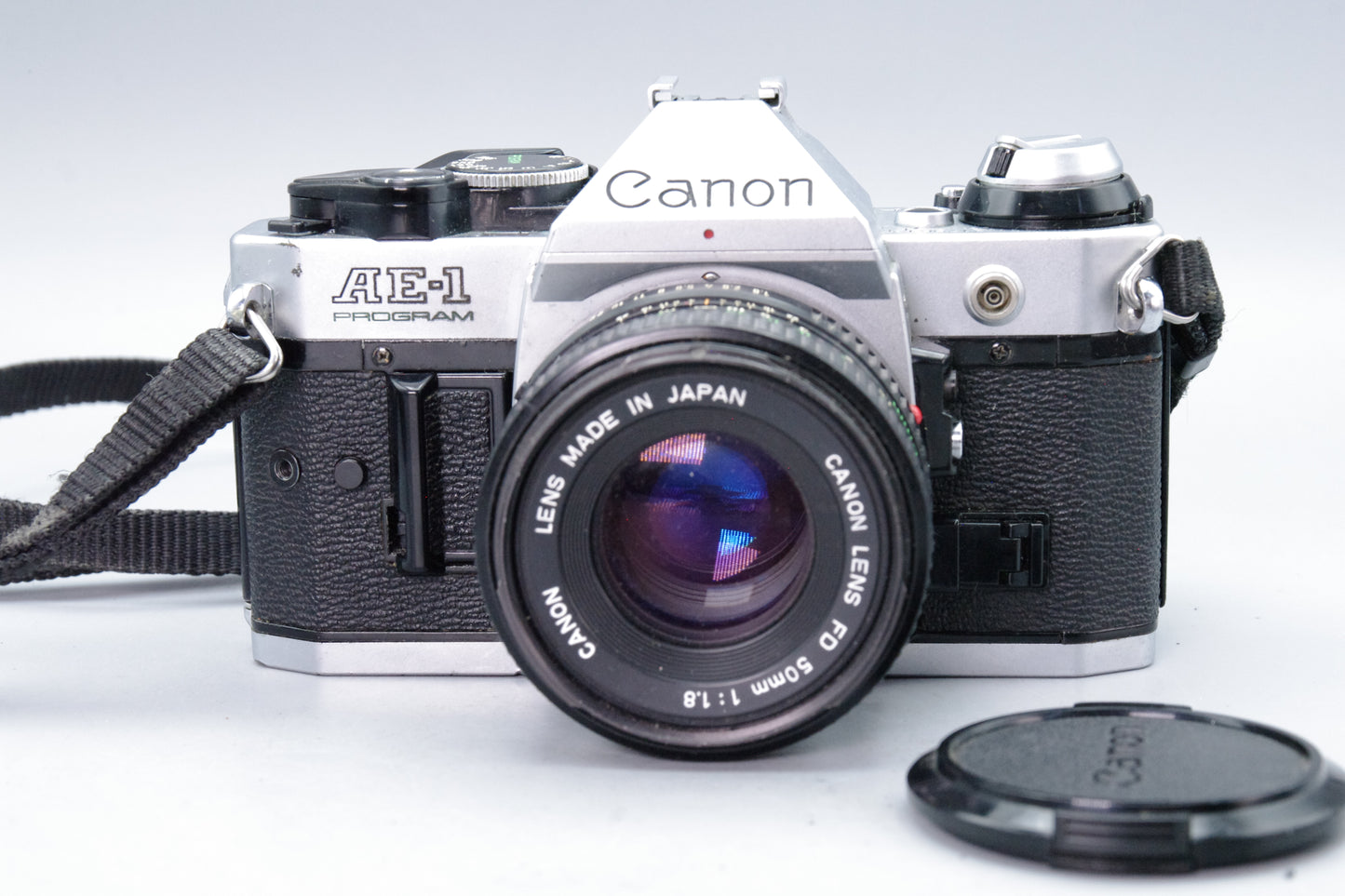 Canon AE-1 Program + FD 50mm f/1.8 Lens  Tested & Working - VGC