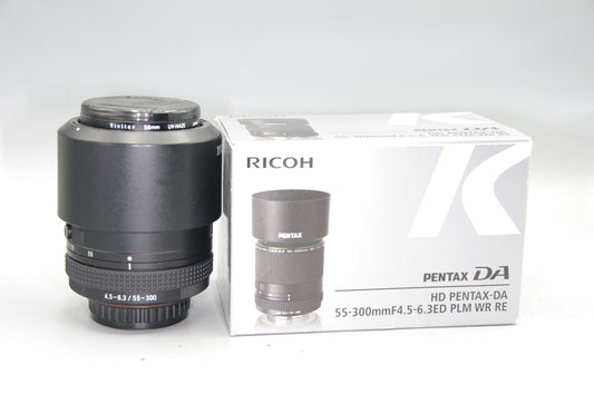 Pentax DA HD 55-300mm F/4.5-6.3ED PLM WR RE Mint Boxed Weather-Sealed