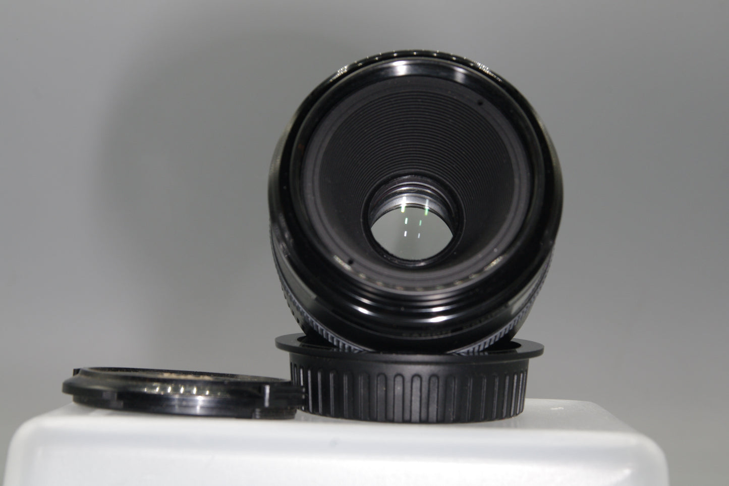 Canon EF 50mm f/2.5 Macro Lens EF Mount – Compact Macro Prime with Caps
