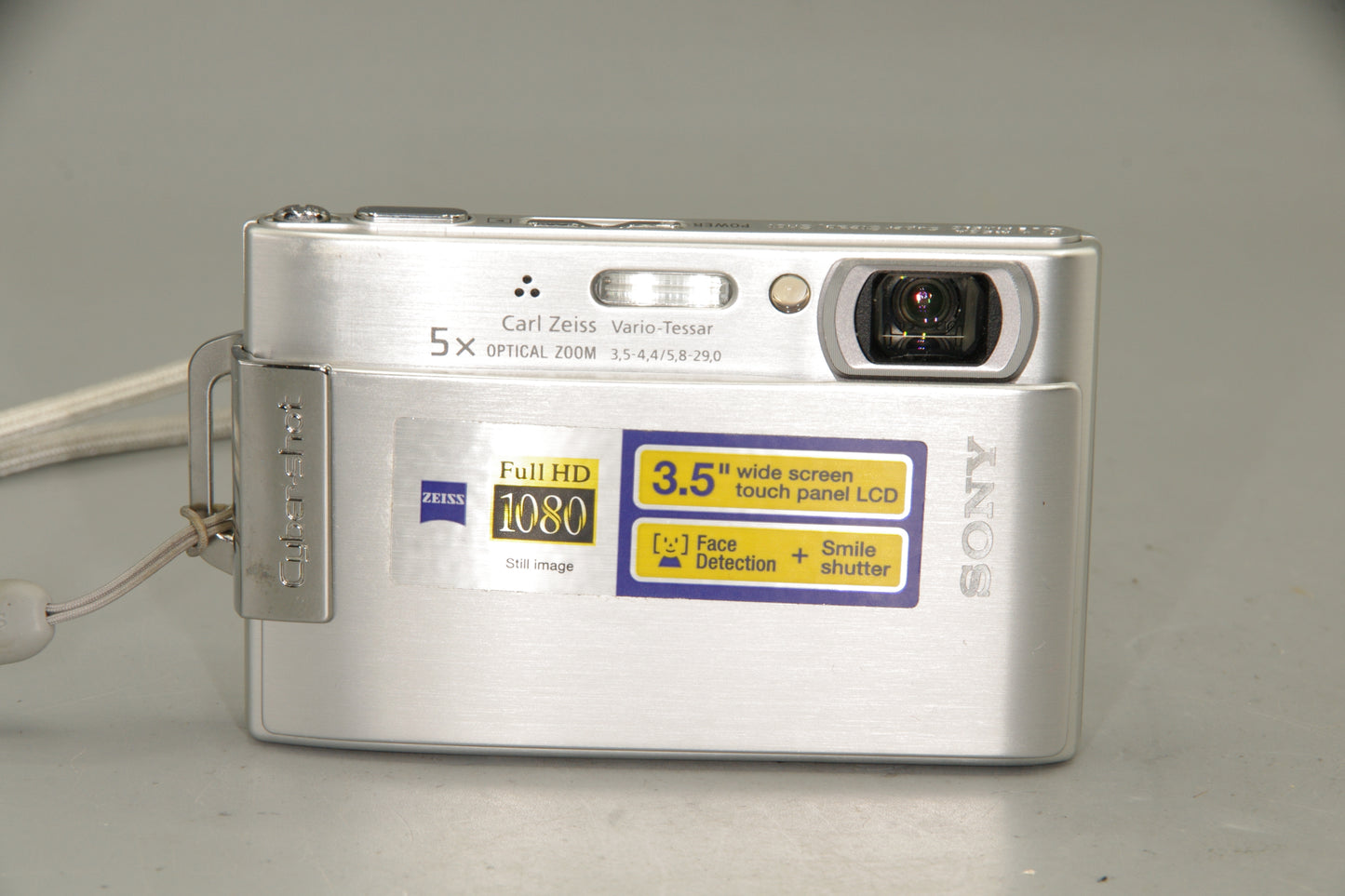 Sony Cybershot DSC-T200 Digital Camera – 8MP Touchscreen Compact with 5x Zoom