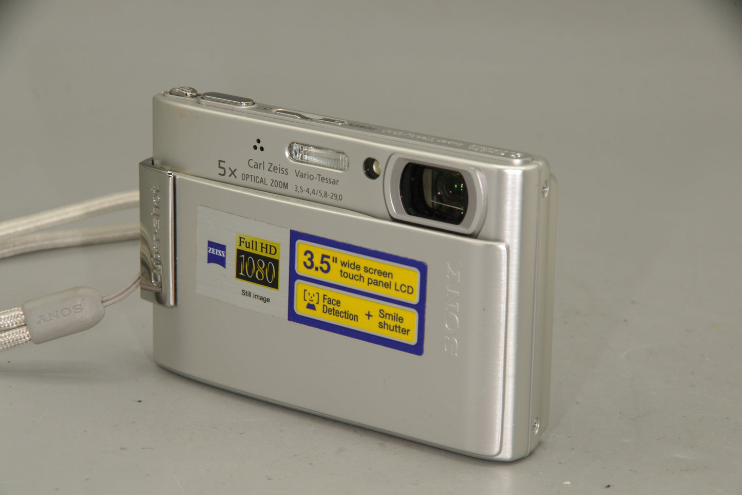 Sony Cybershot DSC-T200 Digital Camera – 8MP Touchscreen Compact with 5x Zoom