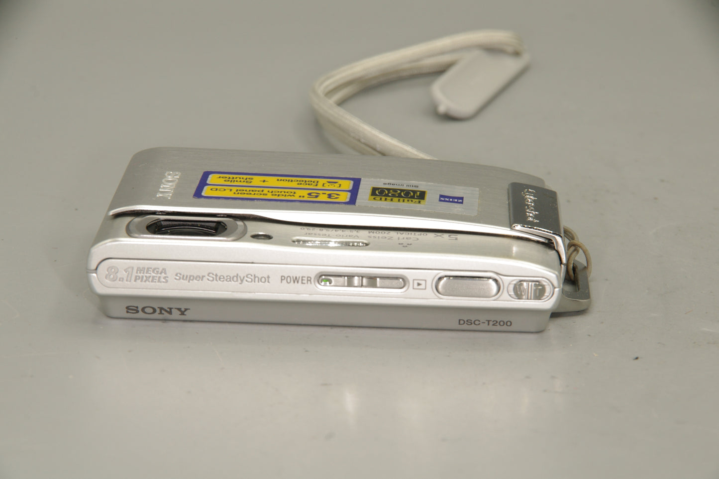 Sony Cybershot DSC-T200 Digital Camera – 8MP Touchscreen Compact with 5x Zoom