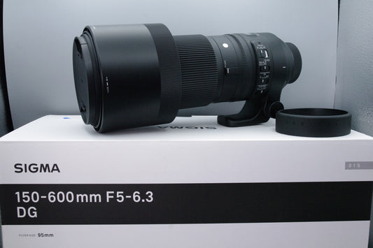 Sigma 150–600mm f/5–6.3 DG OS HSM Contemporary Lens for Nikon – Near Mint