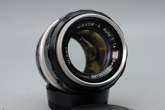 Nikon Nikkor-S 50mm f/1.4 Non-AI Lens - F Mount - Vintage - Very Good