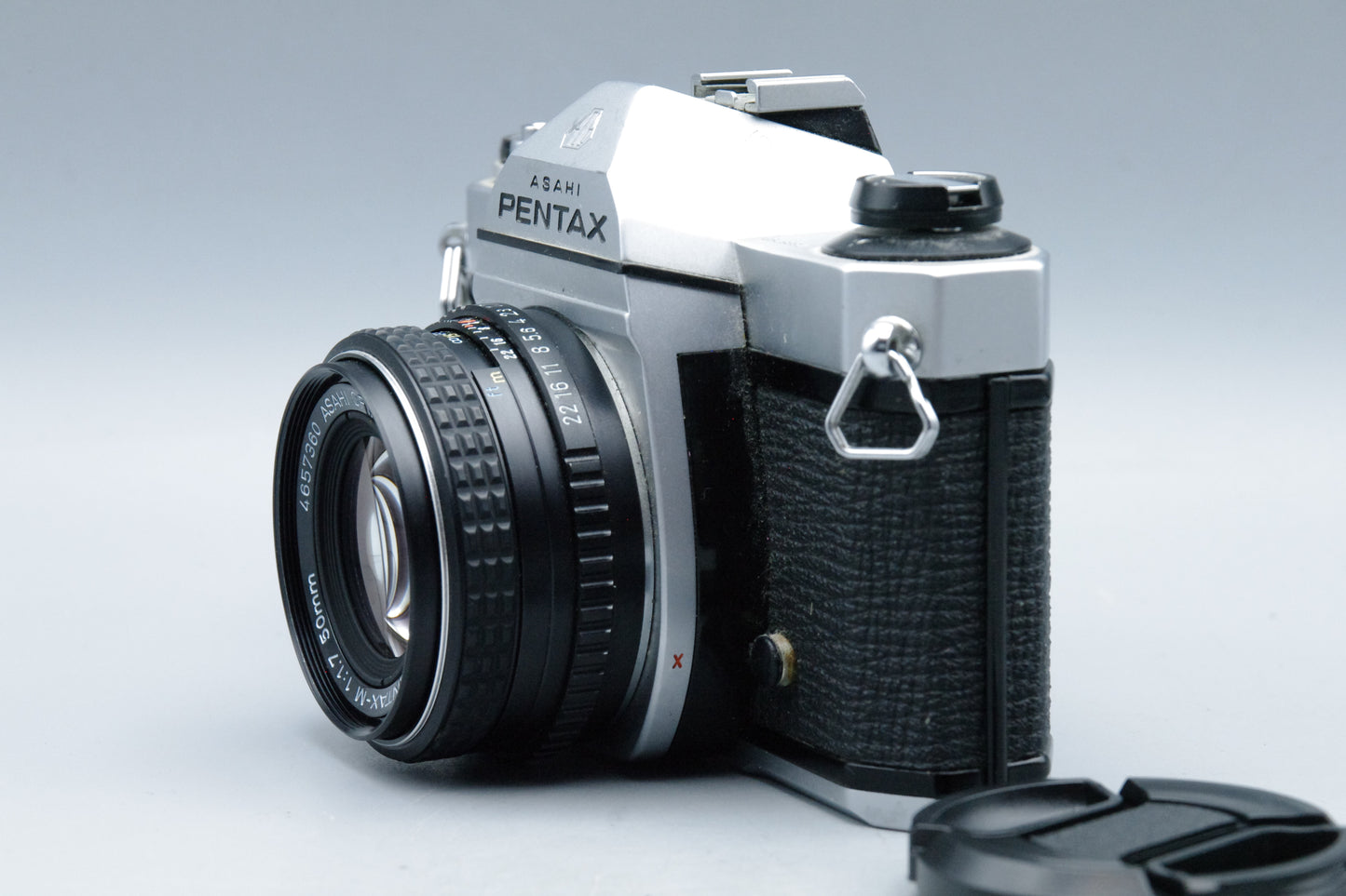Pentax K1000 35mm SLR Camera + Pentax‑M 50mm f/1.7 Lens – Battery – Very Good