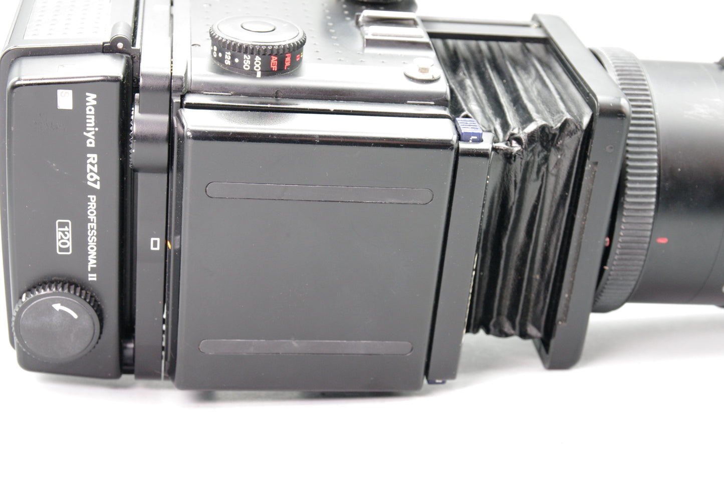 Mamiya RZ67 Pro II + 250mm F4.5 + WLF + 120 Back – Tested and Working