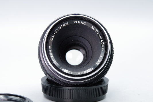 Olympus OM Zuiko Auto‑Macro 50mm f3.5 Lens – Olympus OM Mount