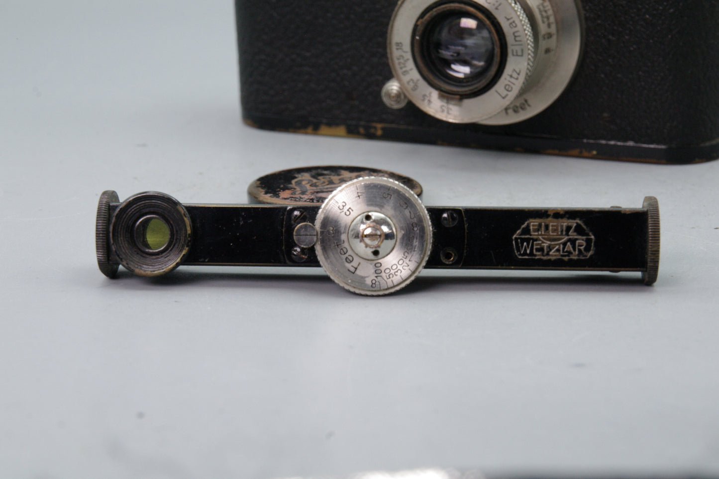 Leica I Model A 1930 + Elmar 50mm F3.5 + Finder + Case – S/N 23535