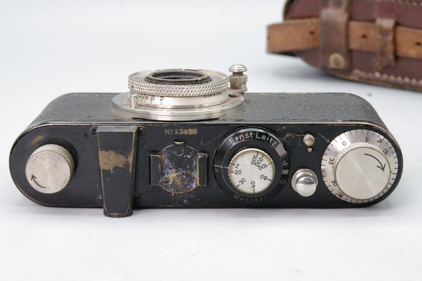 Leica I Model A 1930 + Elmar 50mm F3.5 + Finder + Case – S/N 23535